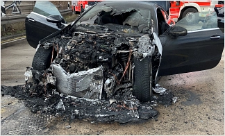 PKW Brand auf der A7